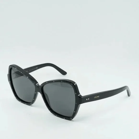 NEW CELINE WOMEN BLACK SUNGLASSES CELINE CL4066IS 01A SUNGLASSES TRIOMPHE 01 SUNGLASSES IN ACETATE - BLACK | CELINE main image 3